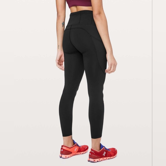 Lululemon Fast & Free 7/8 Tight II *Non-Reflective Nulux 25" Black 16 - Picture 1 of 12